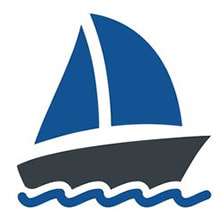 Boat on the water Icon